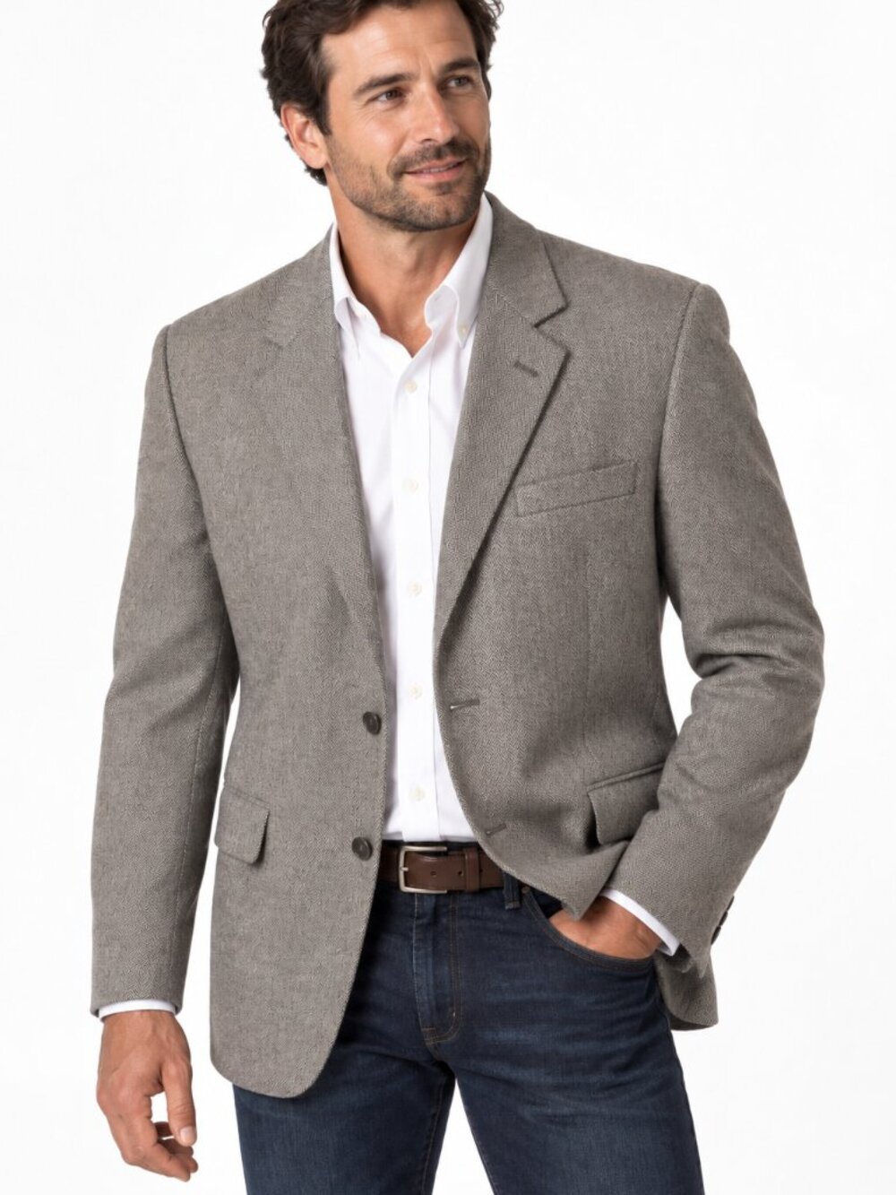 Distinguished! Jos. A. Bank Signature Collection Herringbone Jacket